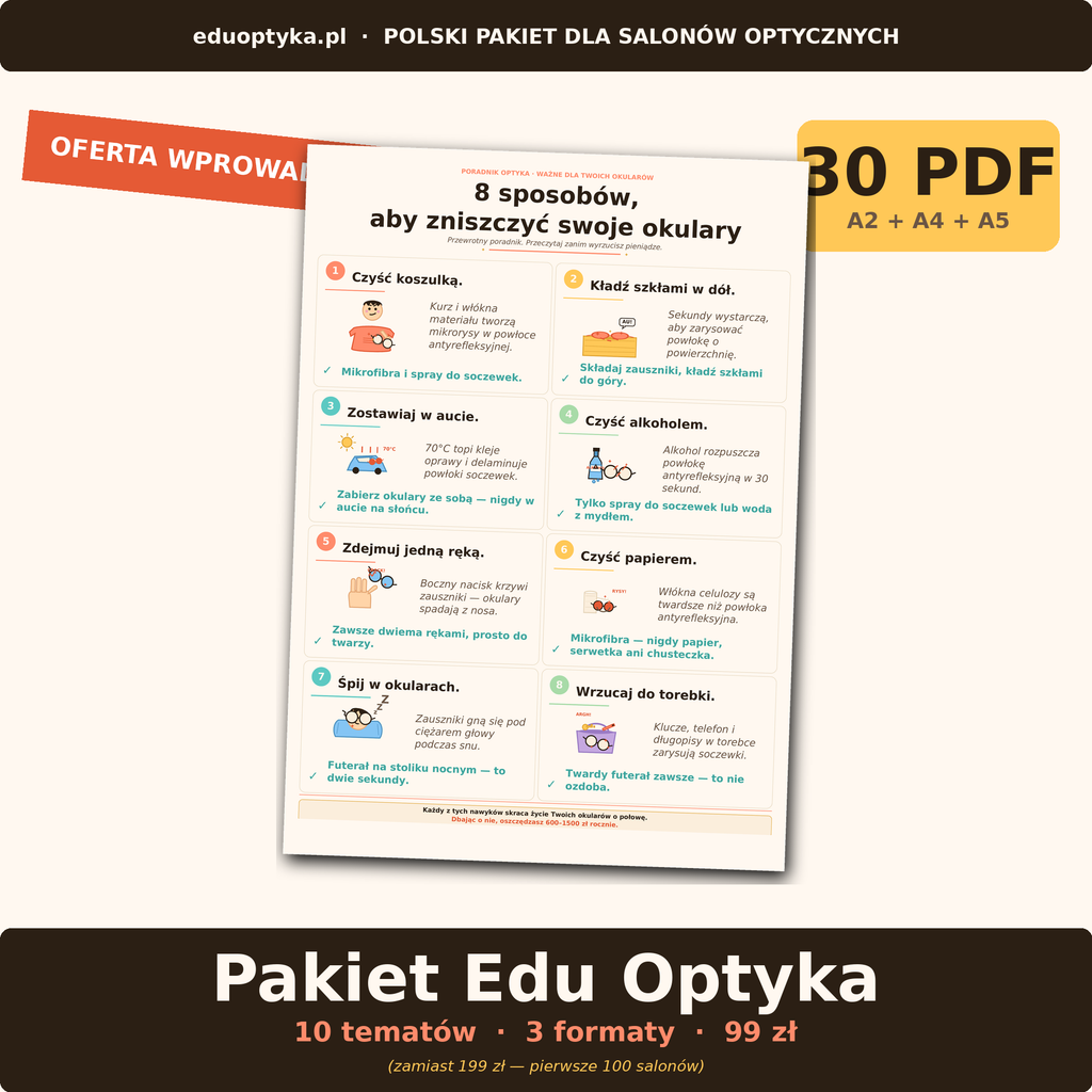 Pakiet Edu Optyka — 30 PDF, oferta 99 zł