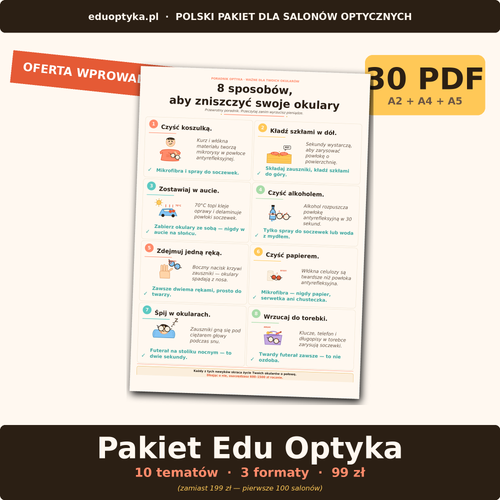 Pakiet Edu Optyka — 30 PDF, oferta 99 zł