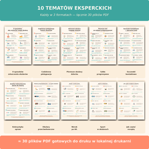 10 tematów eksperckich w 3 formatach